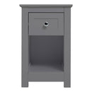 Livingandhome Side Table with Open Cabinet and Drawer