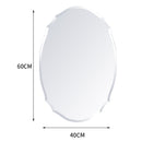 Livingandhome Minimalist Wall Mounted Beveled Edge Mirror