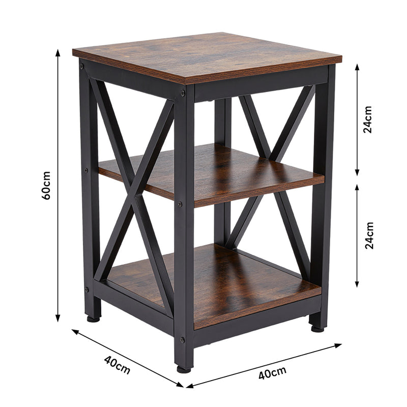 Livingandhome Vintage Wooden Side Table