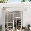 Garden Sanctuary Window Door Awning Canopy with Brackets