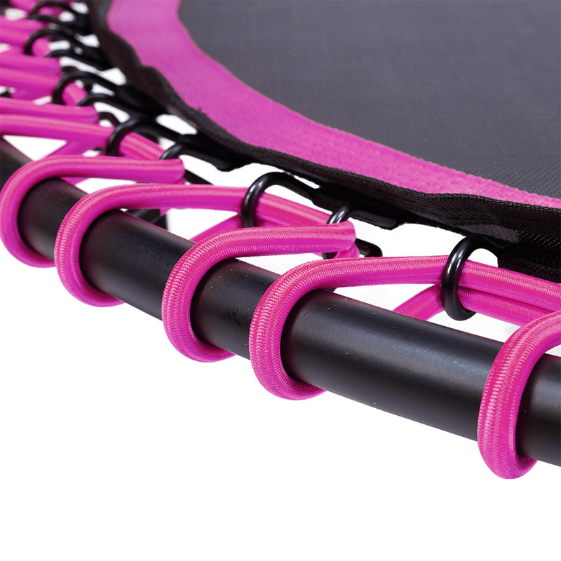Lifeideas 48in Bungee Cords Foldable Round Trampoline with Adjustable U-Handle Bar
