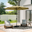 Patio Umbrella Large 3M Traditional Parasol with Plastic Base