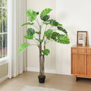 Breeins Artificial Monstera Deliciosa Tree In Pot For Decoration
