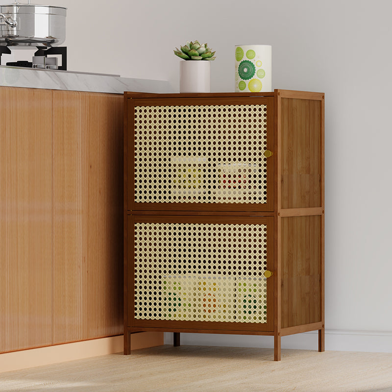 Livingandhome Minimalist Bamboo Storage Bookcase