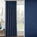 Velvet, Supersoft, 100% Blackout, Thermal (SINGLE) Door Curtain with Tape Top