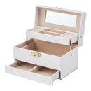 Sheonly Lockable Jewellery Storage Box with Drawer