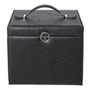 Sheonly Large Multi Tier Faux Leather Jewellery Storage Box with Handle