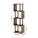 Livingandhome Contemporary S-Shaped LED Storage Shelf