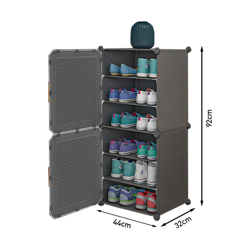 Livingandhome Freestanding 6-Tier Shoe Organizer