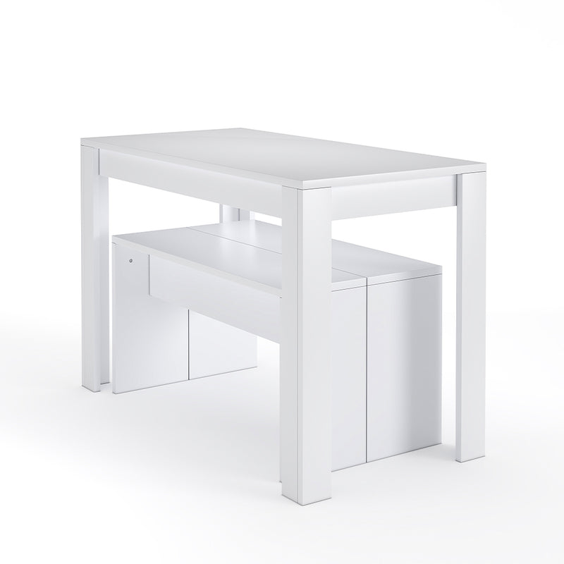 Livingandhome Set 3 Piece Modern Dining Table and Benches