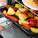 HOMCOM Mini Oven 16L Countertop Oven W/ Adjustable Temp Timer 1400W, Black