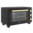 HOMCOM Mini Oven 16L Countertop Oven W/ Adjustable Temp Timer 1400W, Black