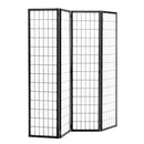 Livingandhome 4-Panel Wooden Folding Room Divider