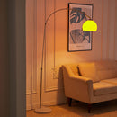 Cottonfy UK Arched Floor Lamp With Marble Base