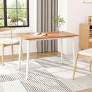 Livingandhome Solid Wood Rectangular Dining Table
