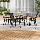 Breeins 4-Seater Garden Table and Folding Chairs Set