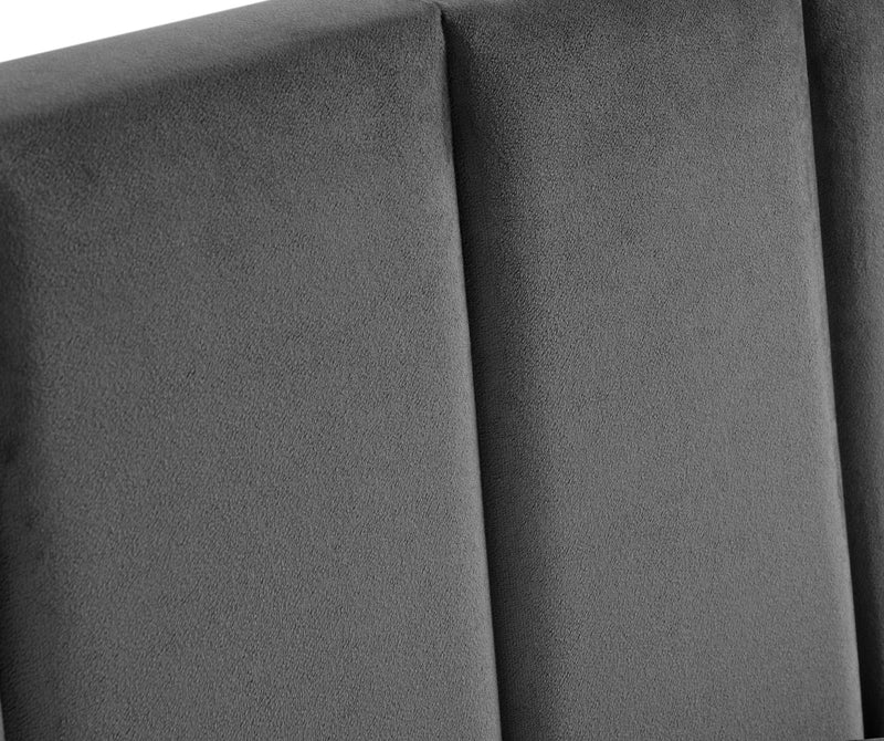 Rosa 90cm Single Bed - Grey