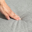 HOMCOM Linen Fabric Reclining Chair with Padded Seat, Light Grey