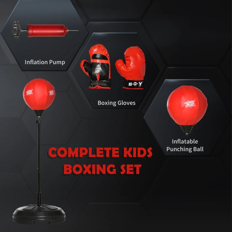 HOMCOM Boxing Punchbag Set