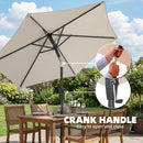 Outsunny Garden Parasol, 2m Outdoor Table Parasol Umbrella with Tilt