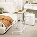 HOMCOM Folding Desk on Wheels, Writing Table for Home Office