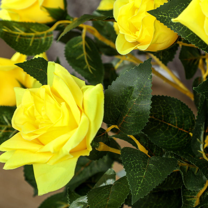Outsunny Set of 2 90cm Artificial Rose Tree, Fake Decorative Plant