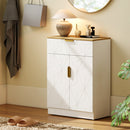 HOMCOM Sideboard Storage Cupboard with Drawer for Living Room Entryway White