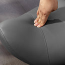 HOMCOM Saddle Stool Adjustable Rolling Salon Chair for Massage Spa Beauty White