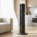 HOMCOM 28dB Tower Fan For Bedroom, 26 Ft/s Velocity Standing Fan, Black