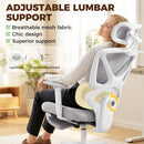 HOMCOM Executive Office Chair, Recliner Computer Chair With Footrest, Grey