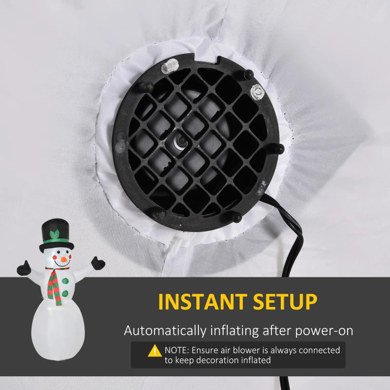 HOMCOM 6.5ft Inflatable Snowman