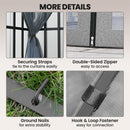 Outsunny 3 x 3(m) Patio Gazebo Canopy Garden Pavilion, Light Grey