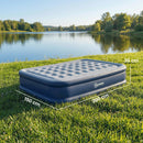 Outsunny Inflatable Mattress, Air Bed With Built-in Pump, Grey