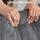 HOMCOM 3 Seater Sofa, Fabric Sofa with USB Ports and Cup Holders,