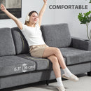 HOMCOM 3 Seater Sofa, Fabric Sofa with USB Ports and Cup Holders,