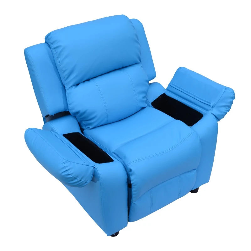 HOMCOM  Children's Recliner storage armchair - Blue