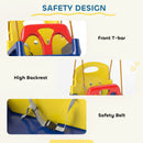 Outsunny 3 In 1 Kids Swing Seat, Adjustable Toddler Swing Chair, Dark Blue