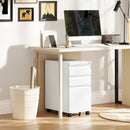Vinsetto Steel File Cabinet with Lock and Wheels for Home Office