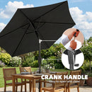 Outsunny Garden Parasol, 2m Outdoor Table Parasol Umbrella with Tilt