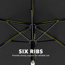 Outsunny Garden Parasol, 2m Outdoor Table Parasol Umbrella with Tilt
