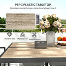 Outsunny 8 Seater Garden Dining Set, Cube Garden Furniture With Cushions