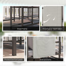 Outsunny 8 Seater Garden Dining Set, Cube Garden Furniture With Cushions