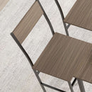 HOMCOM Dining Table And Chairs Set Of 4 With 2 Chairs Bench For Kitchen Grey/Natural Wood Finish