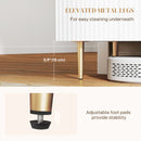 HOMCOM Sideboard Buffet Cabinet with Adjustable Shelves, White