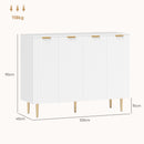 HOMCOM Sideboard Buffet Cabinet with Adjustable Shelves, White