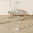 HOMCOM LED Floor Lamp with Shelves, Dimmable Standing Lamp with Foot Switch