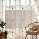 HOMCOM 6 Panel Folding Room Divider, Freestanding Privacy Screen, White