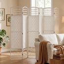 HOMCOM 6 Panel Folding Room Divider, Freestanding Privacy Screen, White