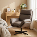 HOMCOM Accent Chair With 360 Swivel Dark Brown