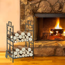 Metal Firewood Log Holder 2 Tier Firewood Rack